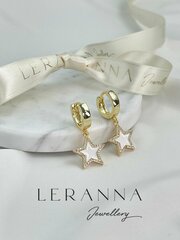 Серьги LERANNA, эмаль, фианит