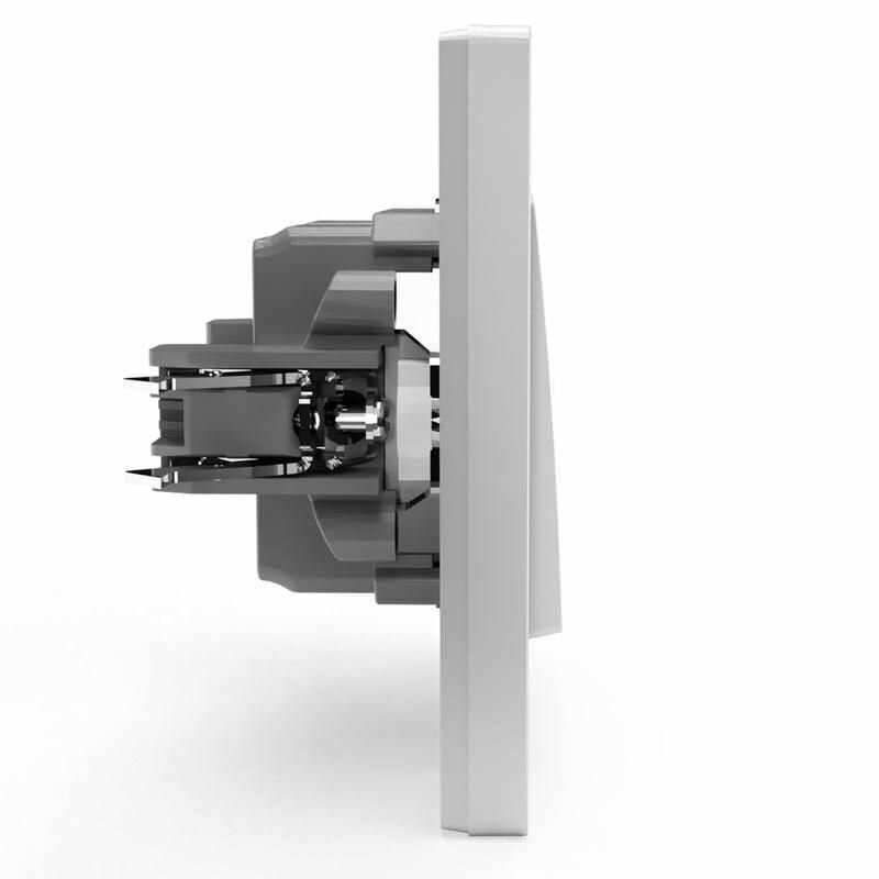 Выключатель 1-кл. СП Pixel 10А IP20 в сборе алюм. TOKOV ELECTRIC TKE-PX-V1F-C03 - фото №4
