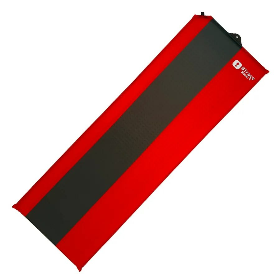 Коврик самонадувающийся "BTrace" Basic 4,183х51х3,8 см, красный/серый, M0222