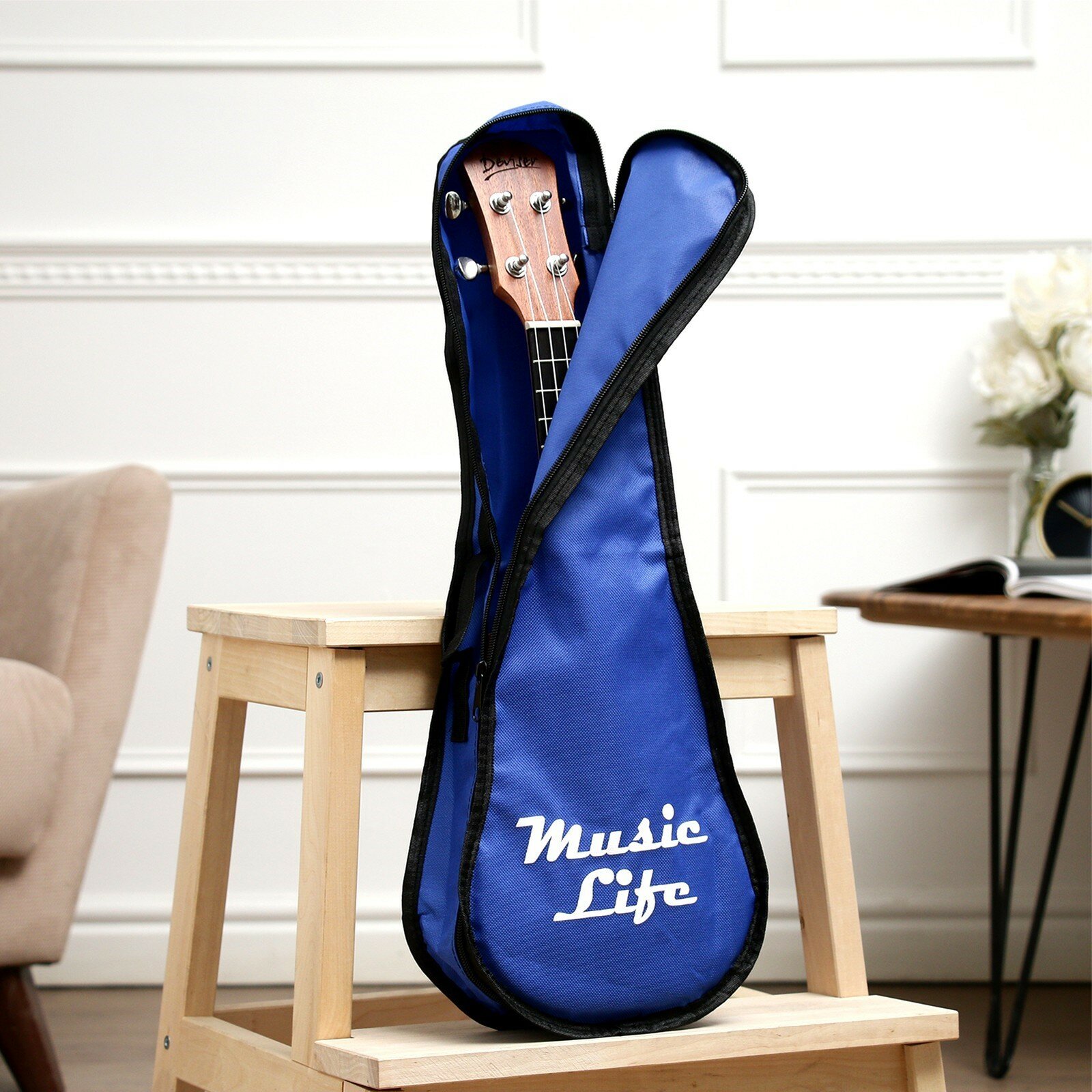 Чехол для укулеле сопрано Music Life, синий 9304971