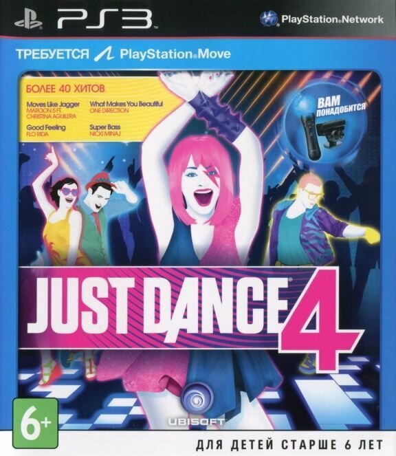 Just Dance 4 для PlayStation Move (PS3) английский язык