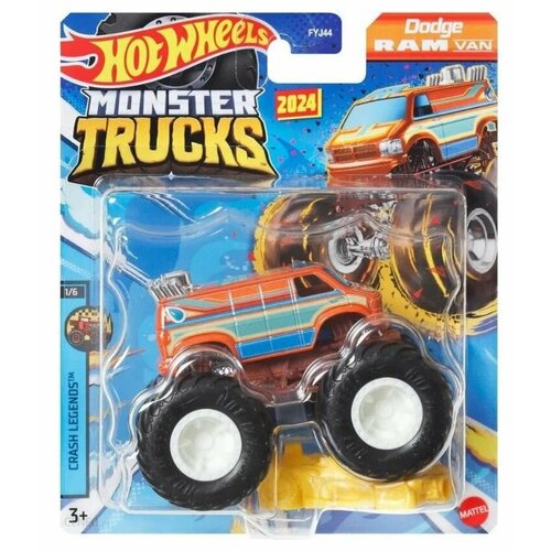 Металлическая коллекционная машинка Hot Wheels (Хот Вилс). Серия Monster Trucks/Dodge RAM металлическая коллекционная машинка hot wheels хот вилс серия monster trucks motosaurus