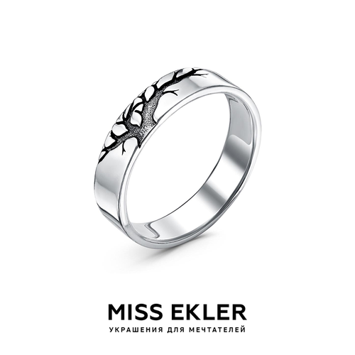 Кольцо Miss Ekler Древо жизни, размер 19, серебряный подвеска miss ekler древо жизни