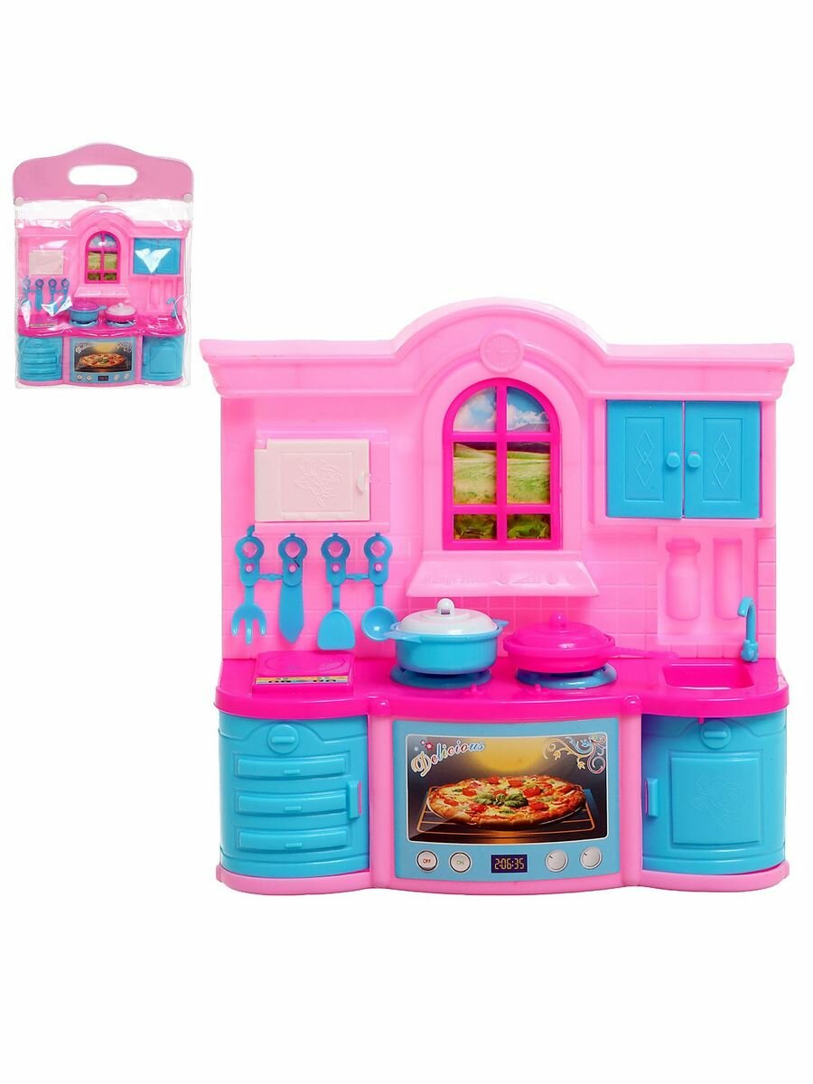 Игровой набор "Кухня для куклы", цвета микс