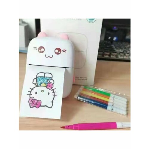 Мини принтер портативный чёрнобелый 99900₽