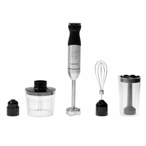 Блендер BRAYER BR1244 погружной 800 Вт 2 скорости работы серебристый 564900₽