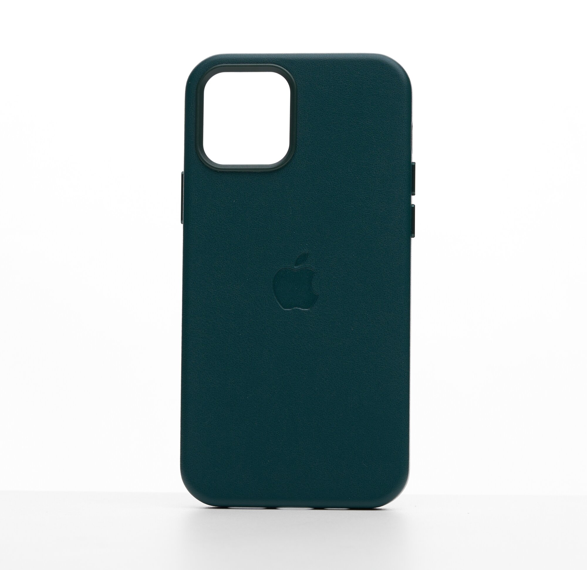 Кожаный чехол Leather Case для iPhone 12 Pro Max с MagSafe, Forest Green