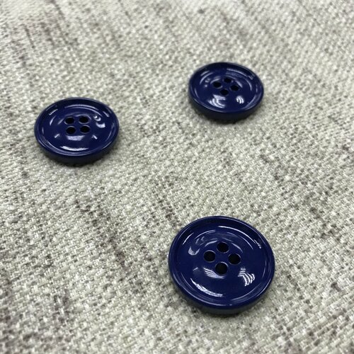 Пуговица синяя на 4 прокола 2 см 5шт 429₽