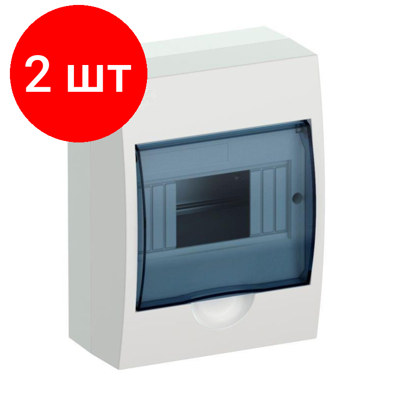 Комплект 2 штук, Бокс IEK ЩРН-П-6 MKP12-N-06-40-20