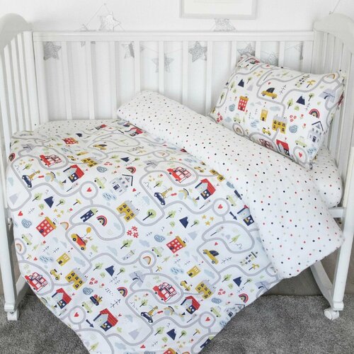 Постельное белье в кроватку для новорожденного Веселые горки Детский комплект постельного белья для мальчиков