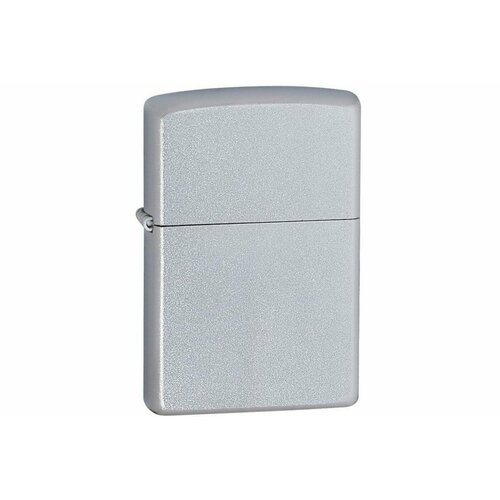 Зажигалка ZIPPO Zippo Oval, с покрытием Satin Chrome™, латунь/сталь, серебристая, 38x13x57 мм