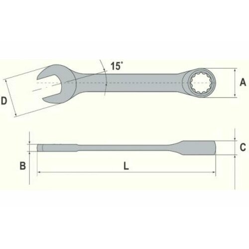 thorvik csrw17 ключ гаечный комбинированный трещоточный короткий 17 мм Thorvik CSRW10 Ключ гаечный комбинированный трещоточный короткий, 10 мм 53519