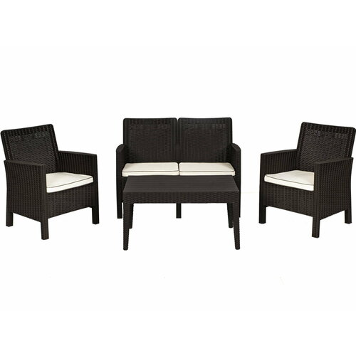 Набор мебели Nova 2-Seater Lounge для террасы PRIME цвет: браун