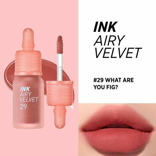 Помада для губ тинт PERIPERA INK AIRY VELVET TINT #29 What are you Fig? помада для губ peripera ink airy velvet жидкая тон 21 fluffy peach