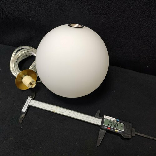 Плафон стекло белое матовое шар большой 155мм с резьбой G9 (20мм) Ст лючи SLE2210 ARTU белый