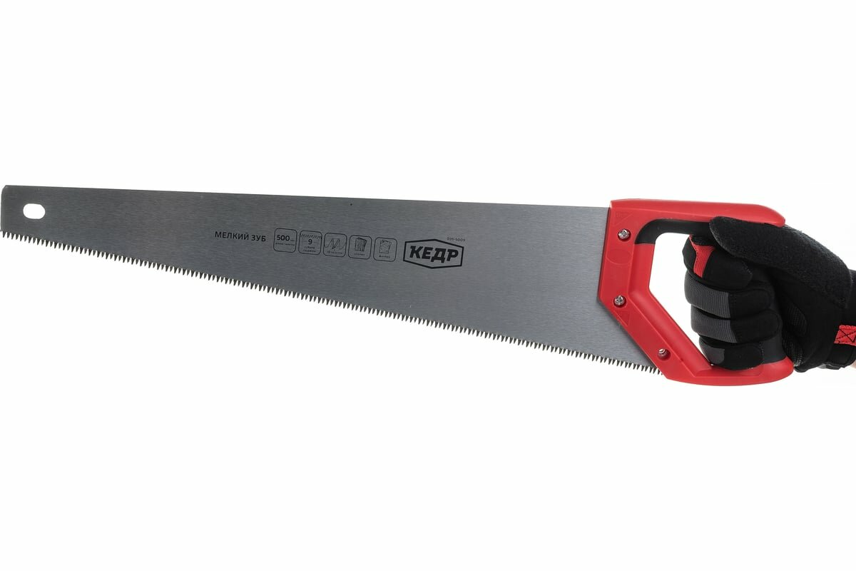 Кедр ножовка ПО дереву 500 ММ 3D-ЗАТОЧКА каленая 035-5009 мелкий ЗУБ 035-5009 24842