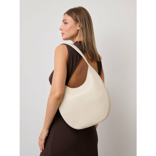 Сумка багет Franchesco Mariscotti фактура зернистая слоновая кость 19800₽