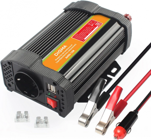 Автомобильный инвертор Digma AI400-12W