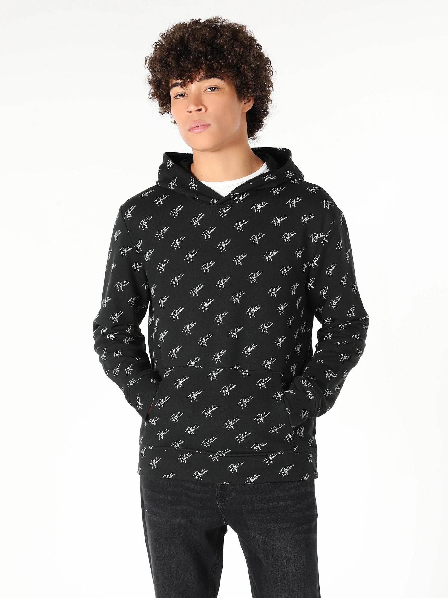 Худи COLIN'S, размер M, , черный — фото 1