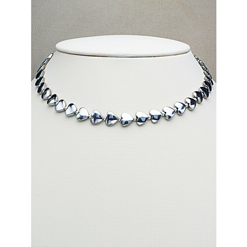 Чокер JEWELRY A VENTO, гематит, длина 35 см, серебристый