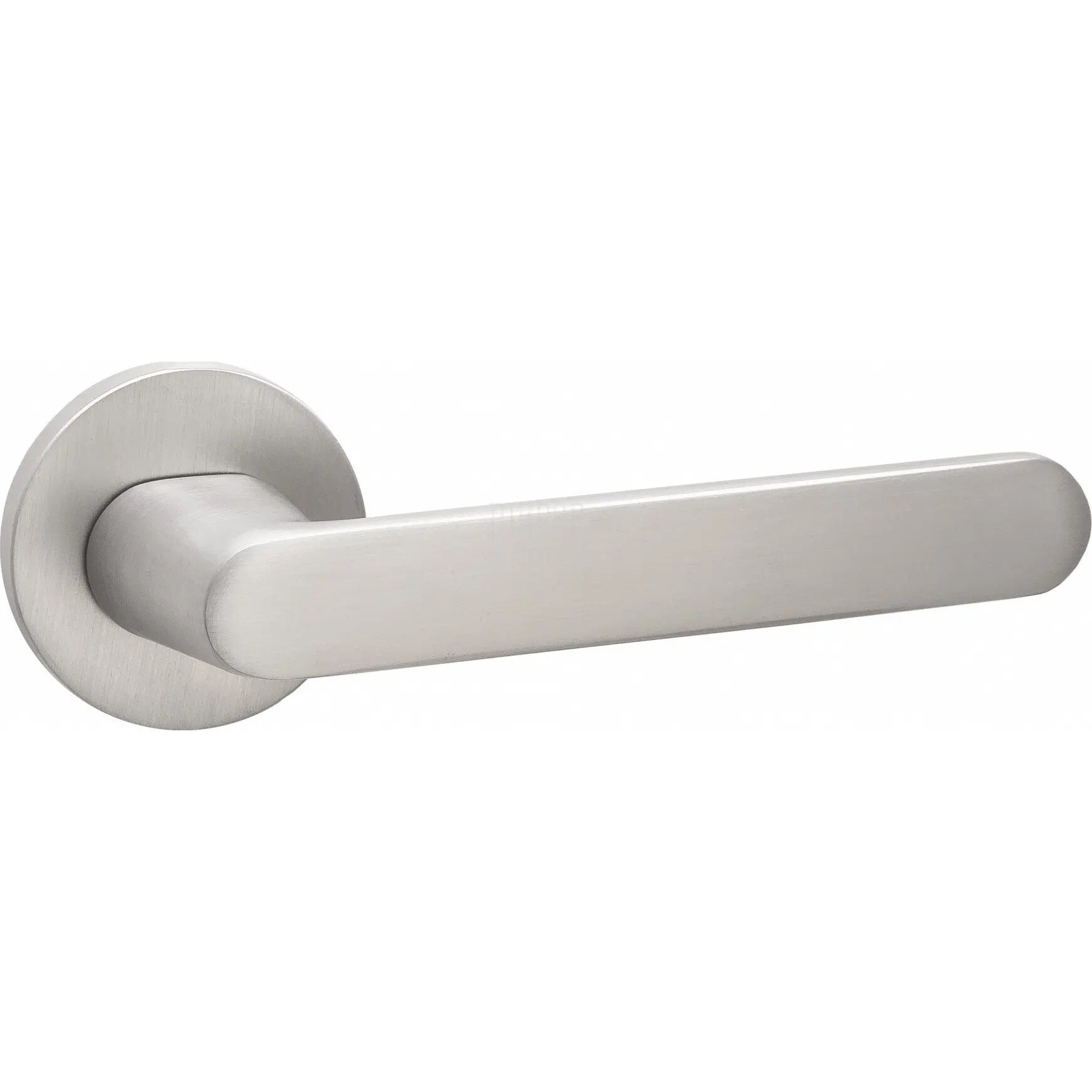 Дверные ручки Puerto  Пуэрто   Фрапе   серия SLIM INAL 545 06  slim  на тонком круглом основании никель супер матовый