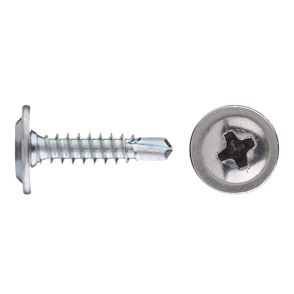 Саморезы с прессшайбой со сверлом усиленные BULLIT 42х19 мм 25 шт