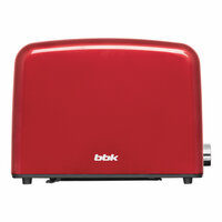 Тостер BBK TR83 красный, 950 Вт, 2 тоста, функция подогрева и разморозки, защита от перегрева
