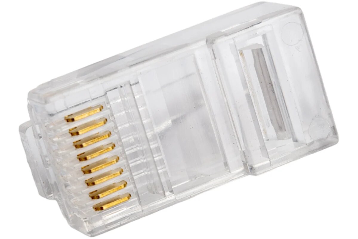 Разъем RJ-45 (8P8C) PROCONNECT под витую пару, UTP, категория 5e, 5шт 05-1021-6-9