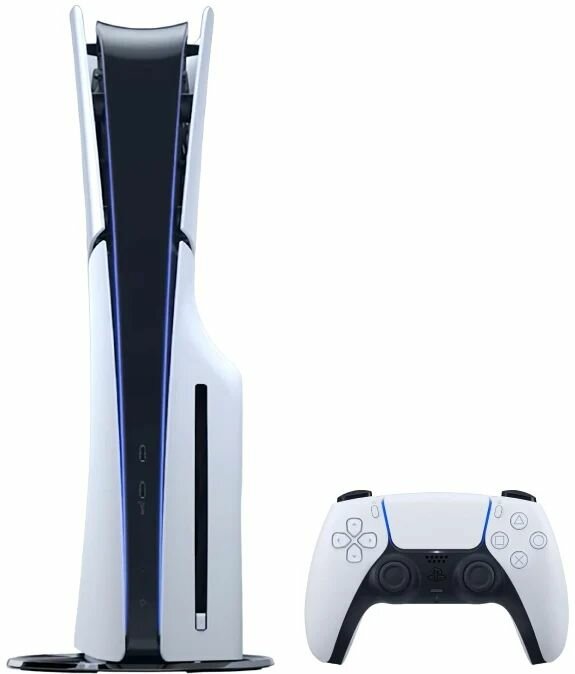 Игровая приставка Sony PlayStation 5 Slim, с дисководом, 1000 ГБ SSD, без игр, белый (CFI-2016 A01Y)