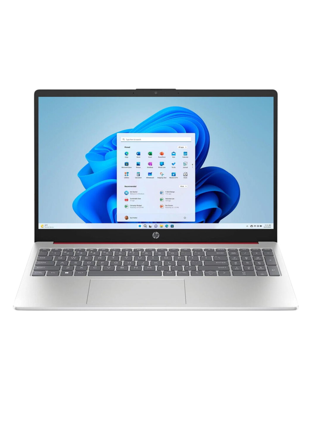 Ноутбук HP 15-N200, 15,6", 4 ядра, Windows 11, 8ГБ, 256ГБ SSD, красный — фото 1