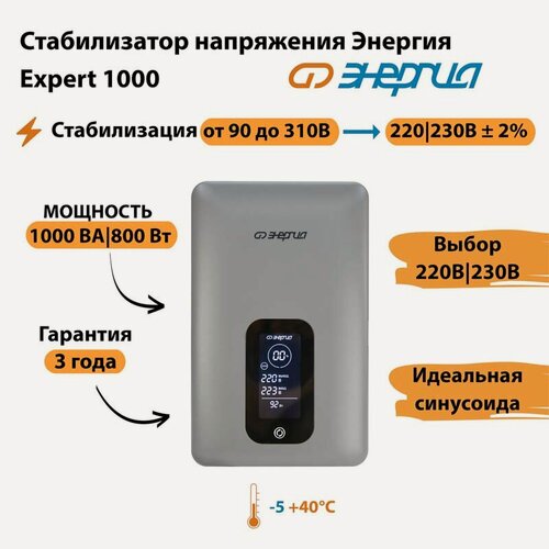 Изображение товара Инверторный cтабилизатор напряжения Энергия, модель Expert 1000