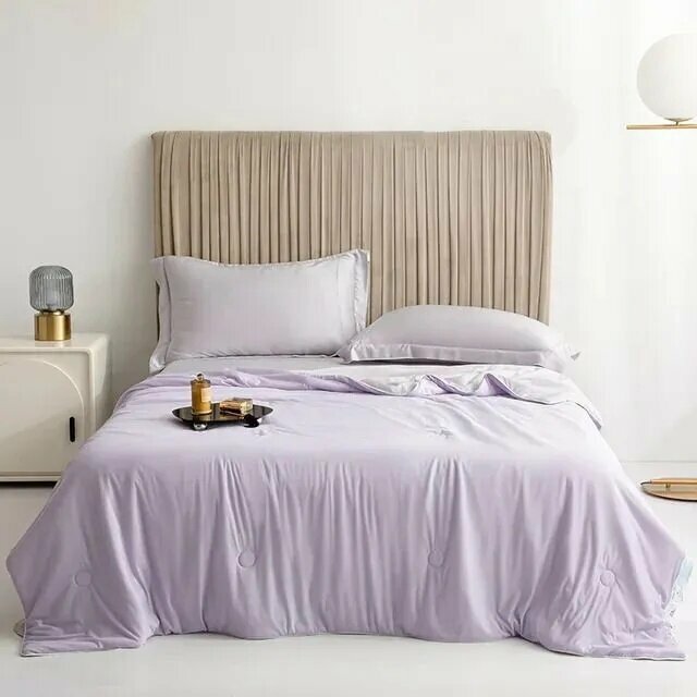 MUJI Одеяло Евро 150x200 см, Всесезонное, Летнее, с наполнителем Ватин, Полиэстер, комплект из 1 шт