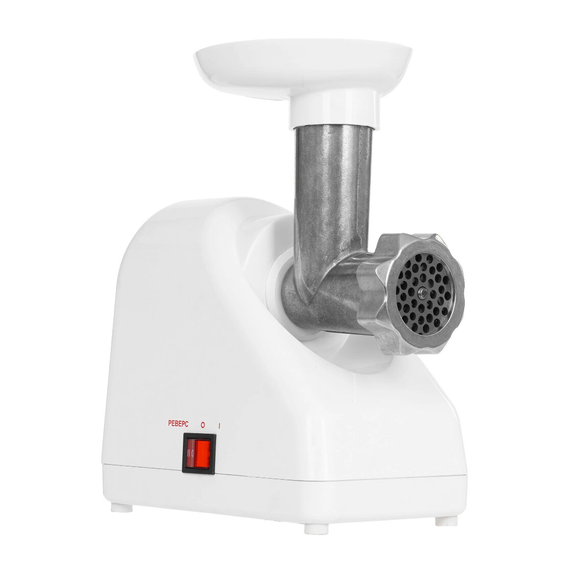 Мясорубка Белвар КЭМ-36/220-4-31 белый реверс 1000 Вт отсек для сетевого шнура и хранения насадок