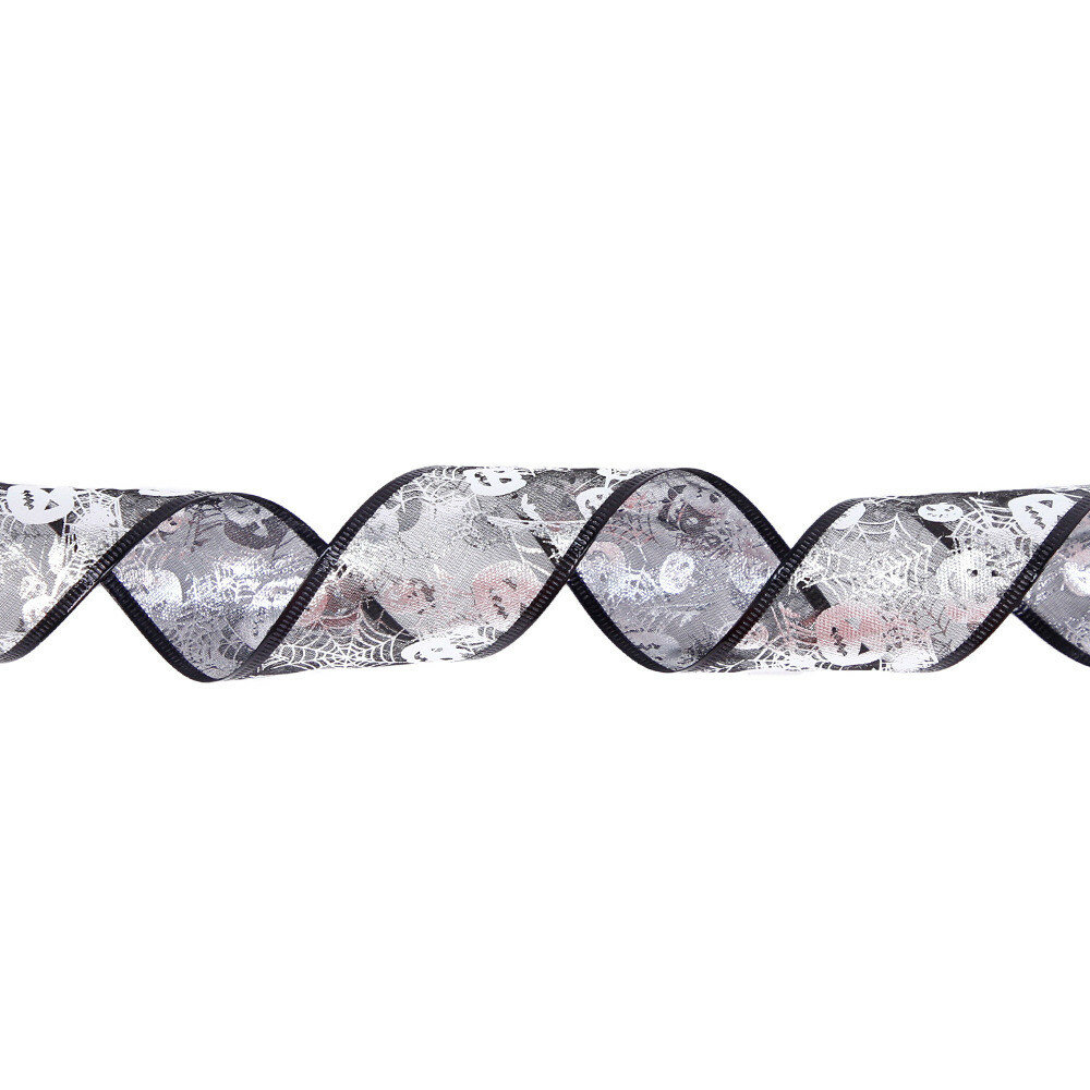 Гирлянда halloween led string lights с роскошными двойными лентами для вечеринок 2 м золотой тыква