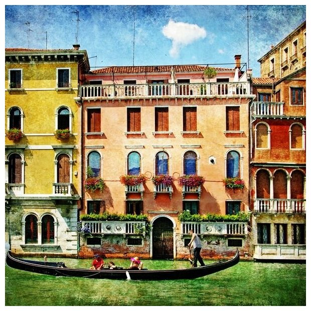 Постер на холсте Венеция (Venice) №32 30см. x 30см.