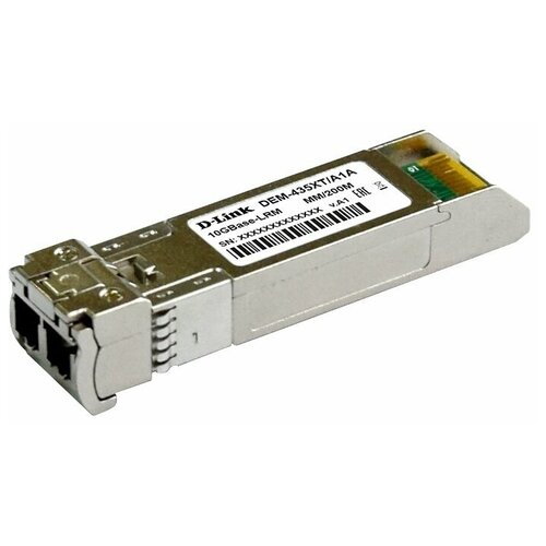 Трансивер D-link 435XT/A1A Трансивер SFP+ с 1 портом 10GBase-LRM (до 200 м)