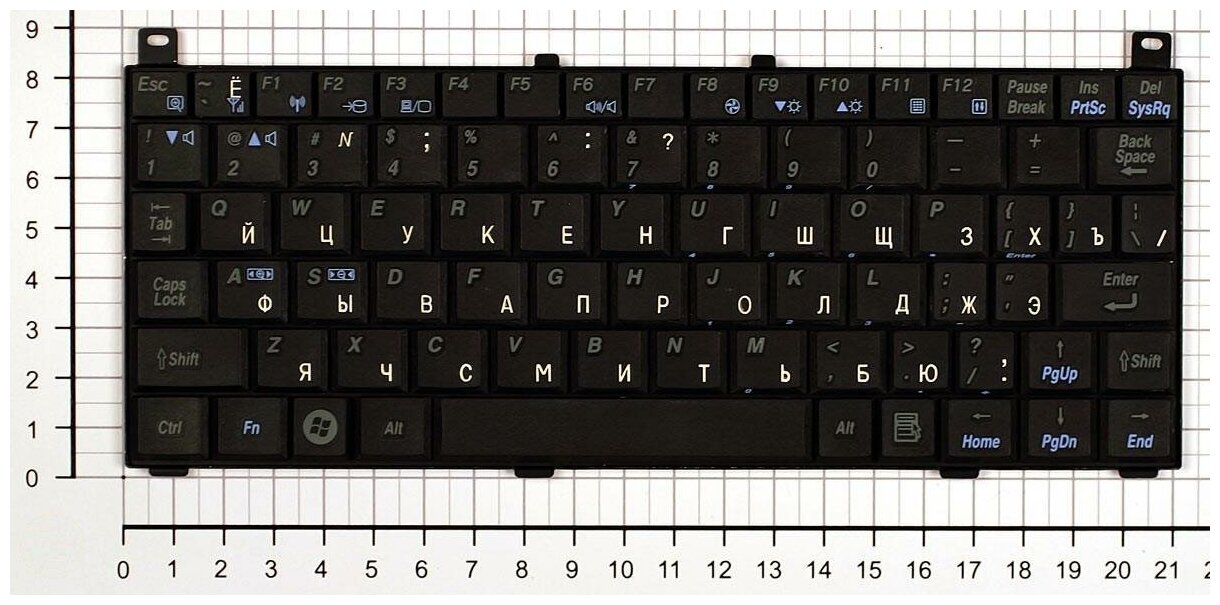 Клавиатура для ноутбука Toshiba MP-07C63SU-930 черная