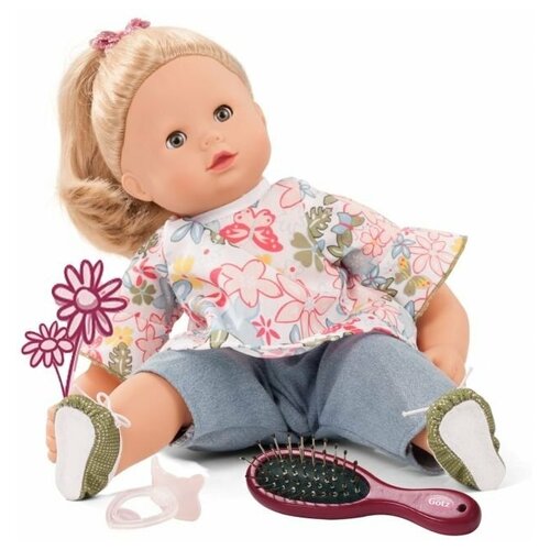 Пупс Gotz Макси-Маффин в джинсах, блондинка, 42 см (2127109) куклы и одежда для кукол gotz кукла маффин с бантом 33 см