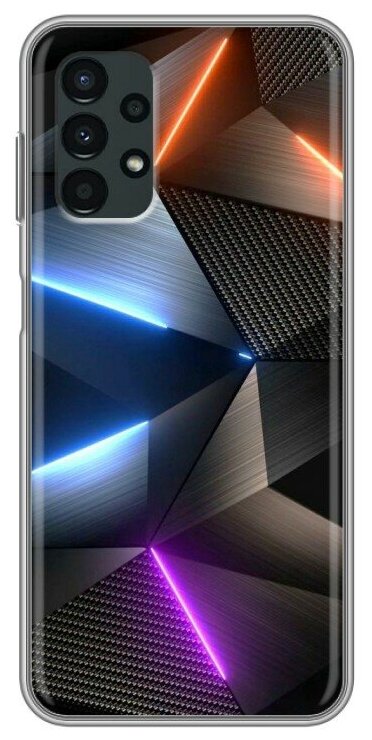 Дизайнерский силиконовый чехол для Самсунг Гэлакси А13 4Г / Samsung Galaxy A13 4G Яркие абстракции