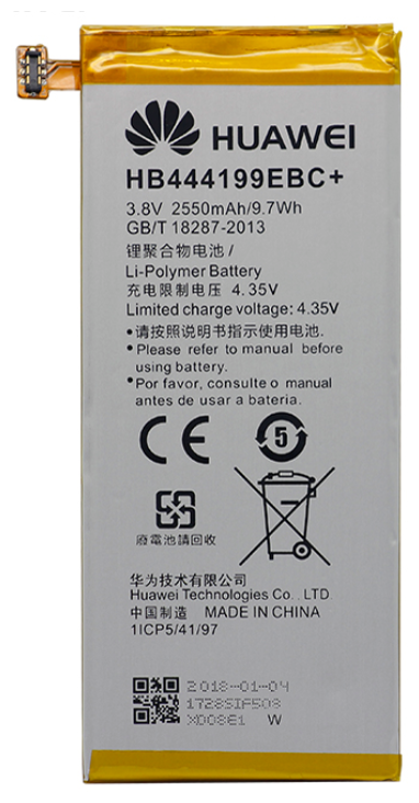 Аккумулятор HUAWEI HB444199EBC+ 2550 мАч для Huawei GR3