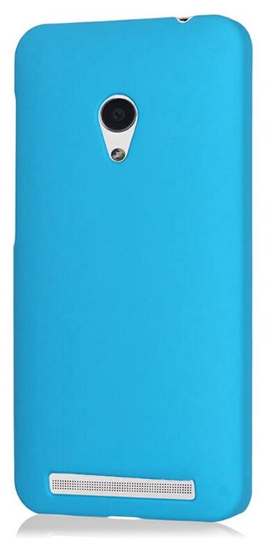 Чехол панель-накладка MyPads для ASUS Zenfone 4 A450CG ультра-тонкая полимерная из мягкого качественного силикона голубой