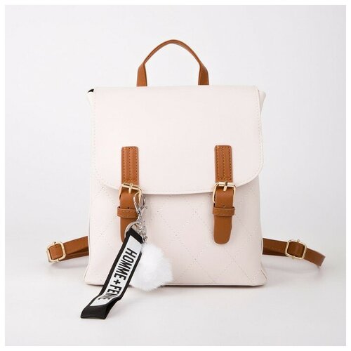 фото Рюкзак, отдел на клапане, цвет бежевый нет бренда