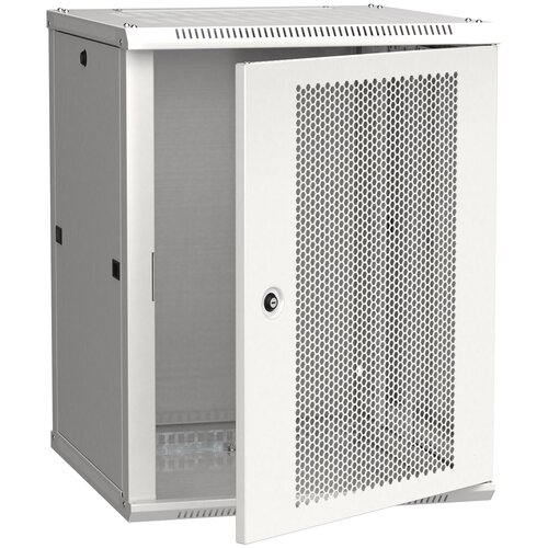 Шкаф монтажный ITK Linea W (LWR3-15U66-PF) 15U 600x450мм пер. дв. перфор. 90кг серый 500мм 200град. 770мм