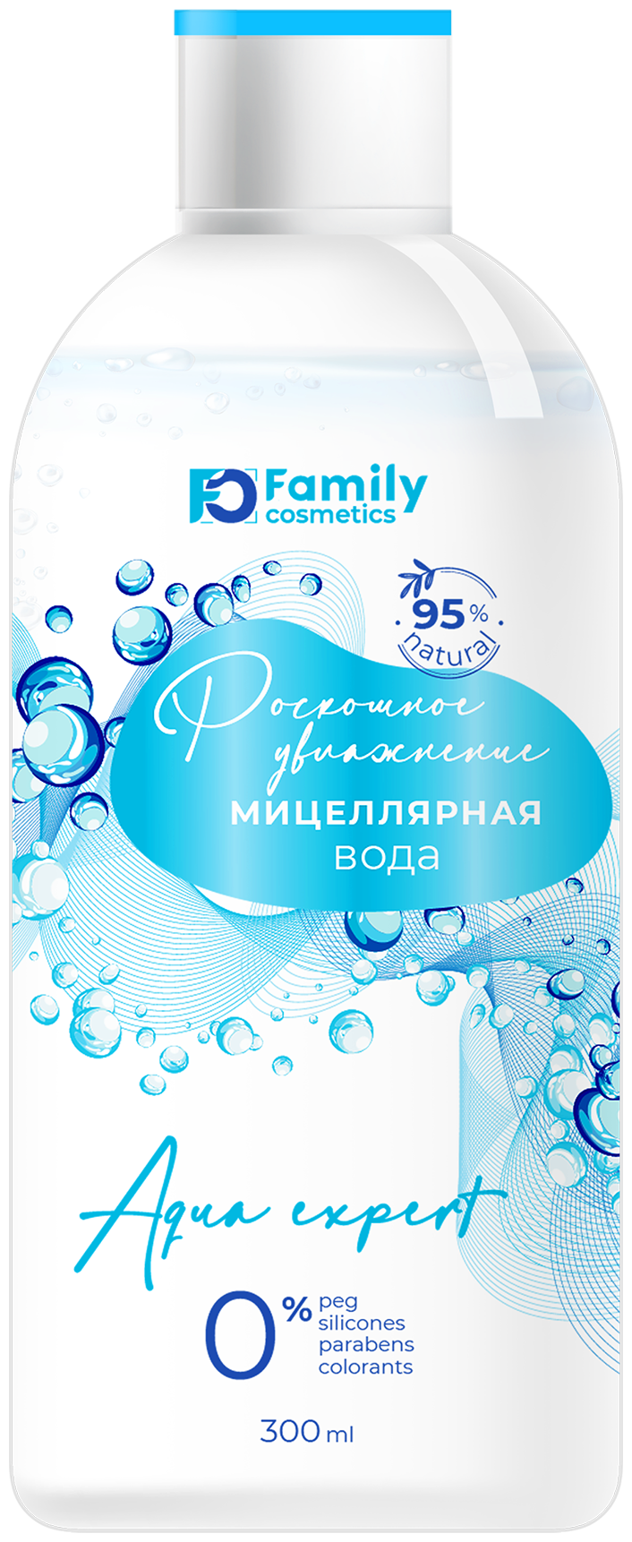 Family cosmetics Мицеллярная вода Роскошное увлажнение, 300 мл, 333 г