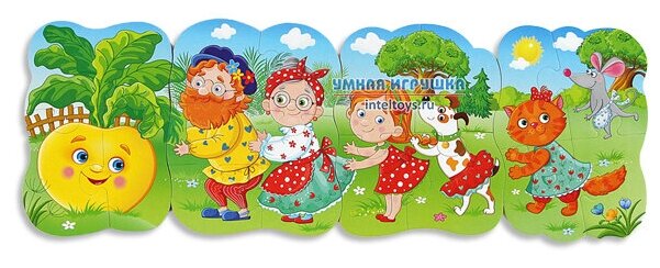 Мягкий пазл Vladi Toys Baby puzzle Репка - фото №4