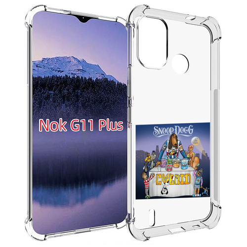 Чехол MyPads Snoop Dogg COOLAID для Nokia G11 Plus задняя-панель-накладка-бампер