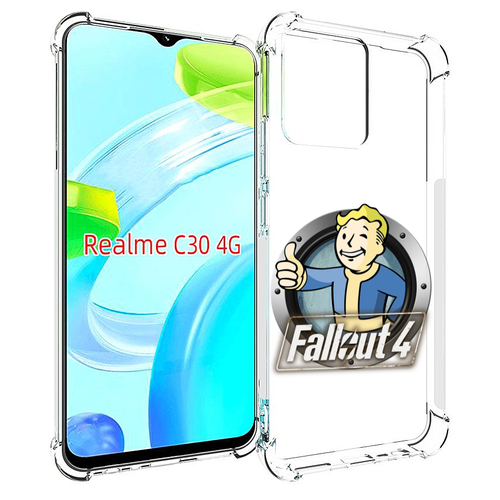 Чехол MyPads Fallout-4 для Realme C30 4G / Narzo 50i Prime задняя-панель-накладка-бампер чехол mypads dragonborn big baby tape для realme c30 4g narzo 50i prime задняя панель накладка бампер