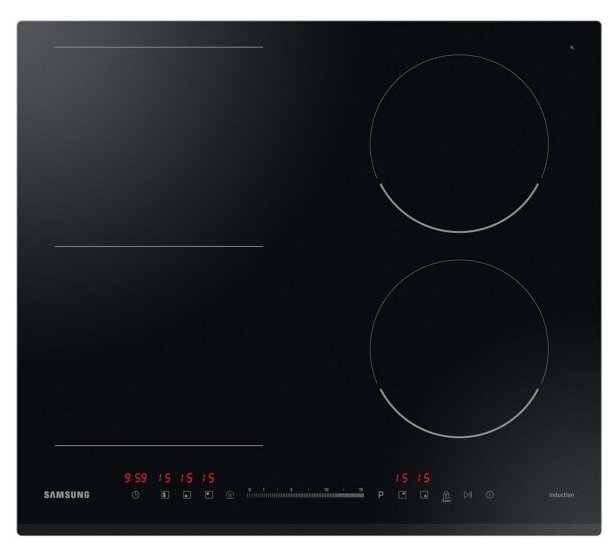 Встраиваемая индукционная панель независимая Samsung NZ64R3747BK черная