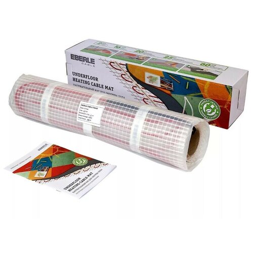 Теплый пол Eberle Cable нагревательный мат 10 квм - 150 Вт 3757₽