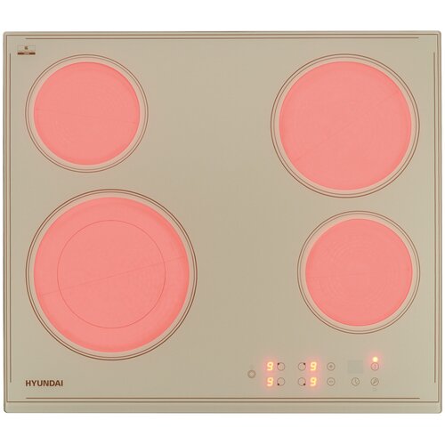 Варочная поверхность Hyundai HHE 6450 BE бежевый 3946600₽